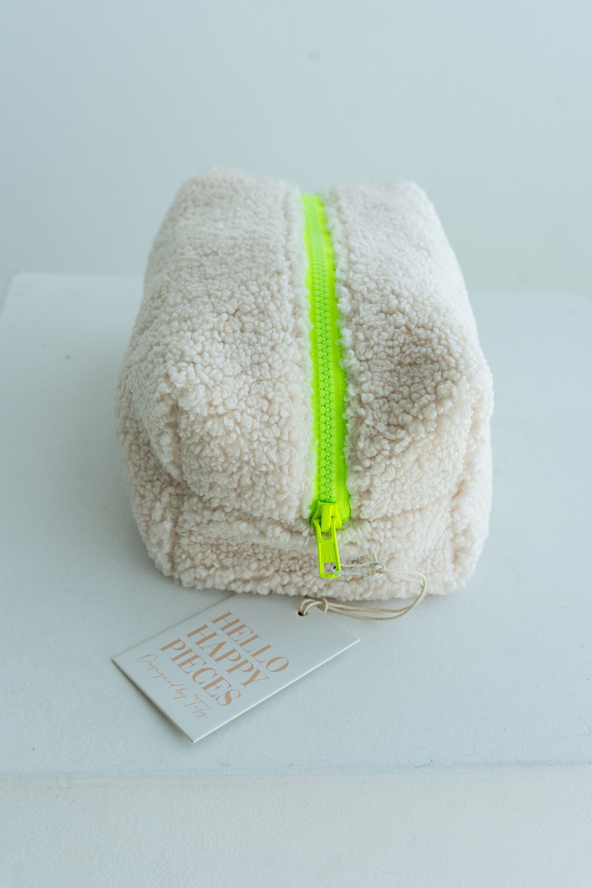 HAPPY COSMETIC BAG NEON GREEN